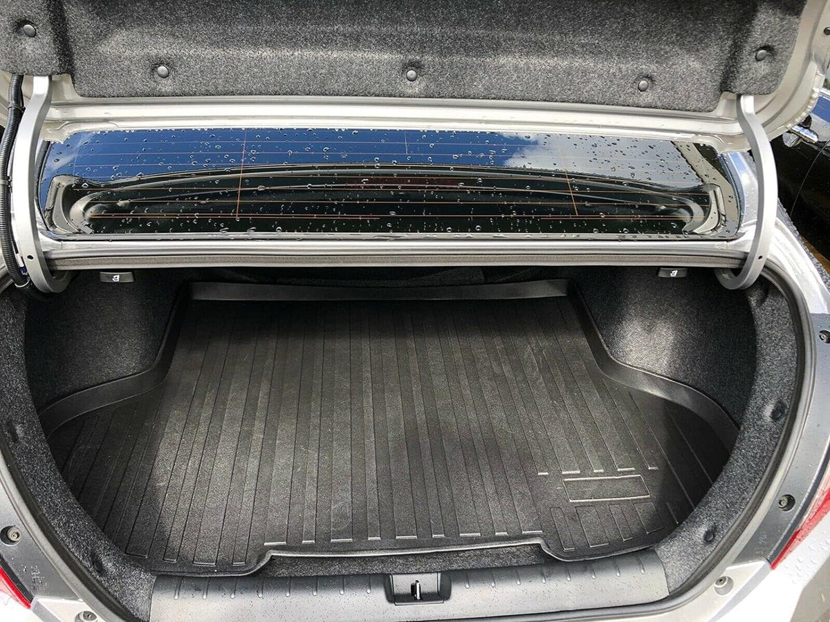 Trunk Trunk Civic Honda to – – Mats Mat – for Weather-Resistant Pre-Cut – Non-Slip Rubber Trunk EACCESSORIES – Sedan Mat for Install with Liner Raised Cars Laser EA Cargo Lip Design Easy Car 2016-2021