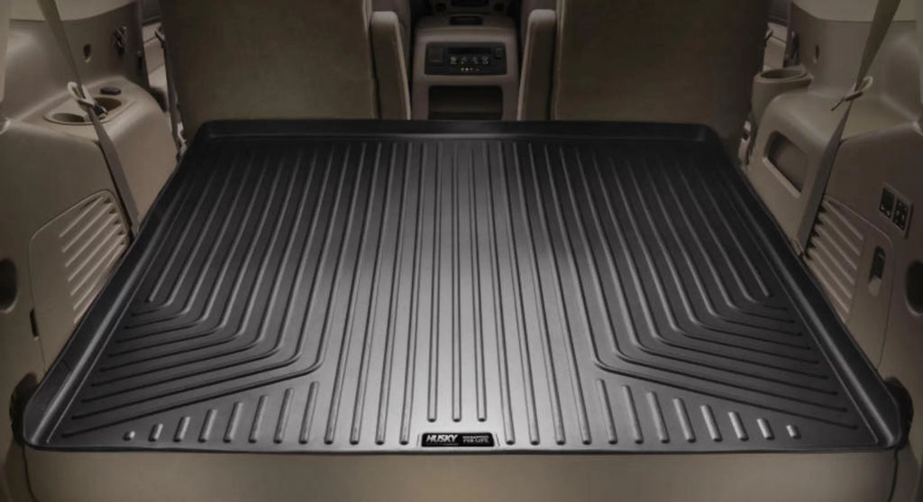 Series w/o Husky or Cargo 07-12 Black GMC w/ Seat RealTruck Liner 3rd by Weatherbeater with row Yukon; Compatible Tahoe/07-12 Chevrolet