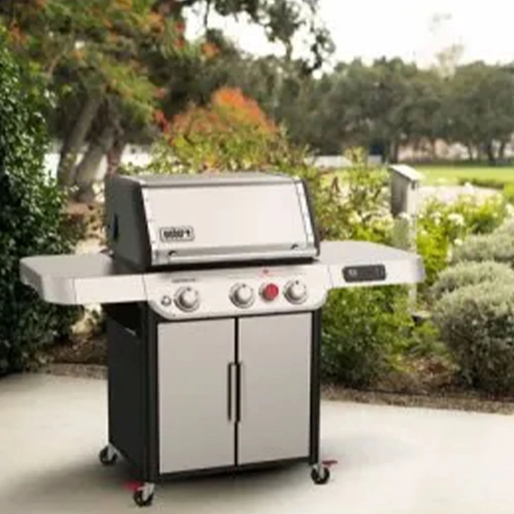 SX-325s Genesis Grilling Smart Grill in Gas Stainless Steel Smart Technology with Propane Weber 3-Burner Connect