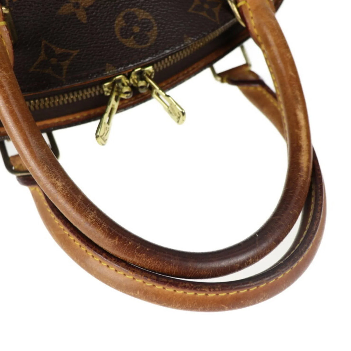 Handbag Ellipse VUITTON Canvas Pre-Owned Monogram M51126 Vuitton LOUIS Brown (Good) Louis