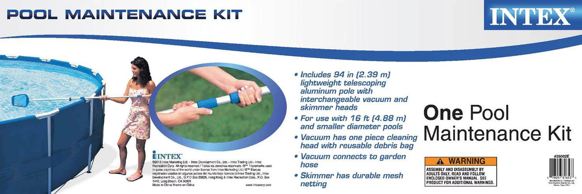 Intex Cover 12" Set & 13' x Above Pool Kit Swimming Easy Pool Ground Maintenance