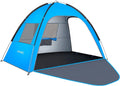 Blue Tent, Tent UPF 3-4 Beach for AKASO Person, 4.7' Beach 7.4' Assemble 50+ x