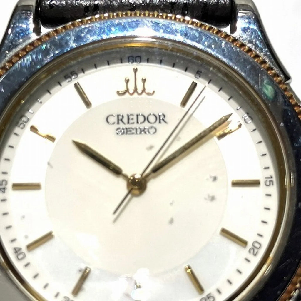 Men's Quartz Credor Pacificique Seiko Watch 9581-6060 Pre-Owned (Fair)