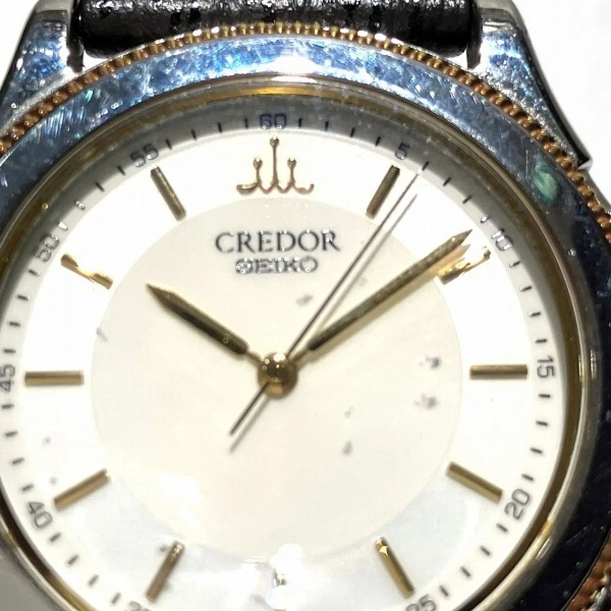 Men's Quartz Credor Pacificique Seiko Watch 9581-6060 Pre-Owned (Fair)