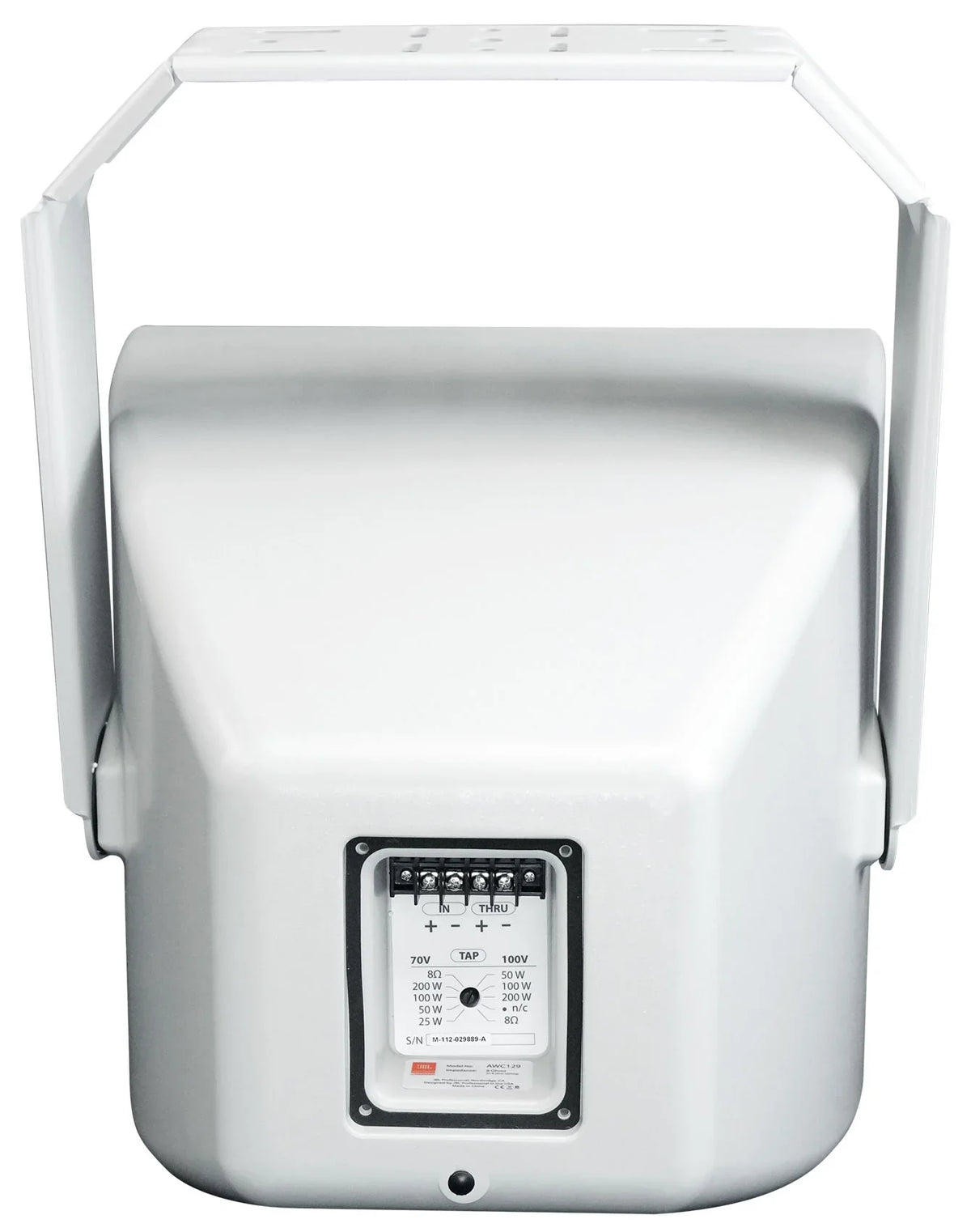 Commercial 12" 200w JBL Speaker Surface Indoor/Outdoor AWC129 70V 2-Way Mount