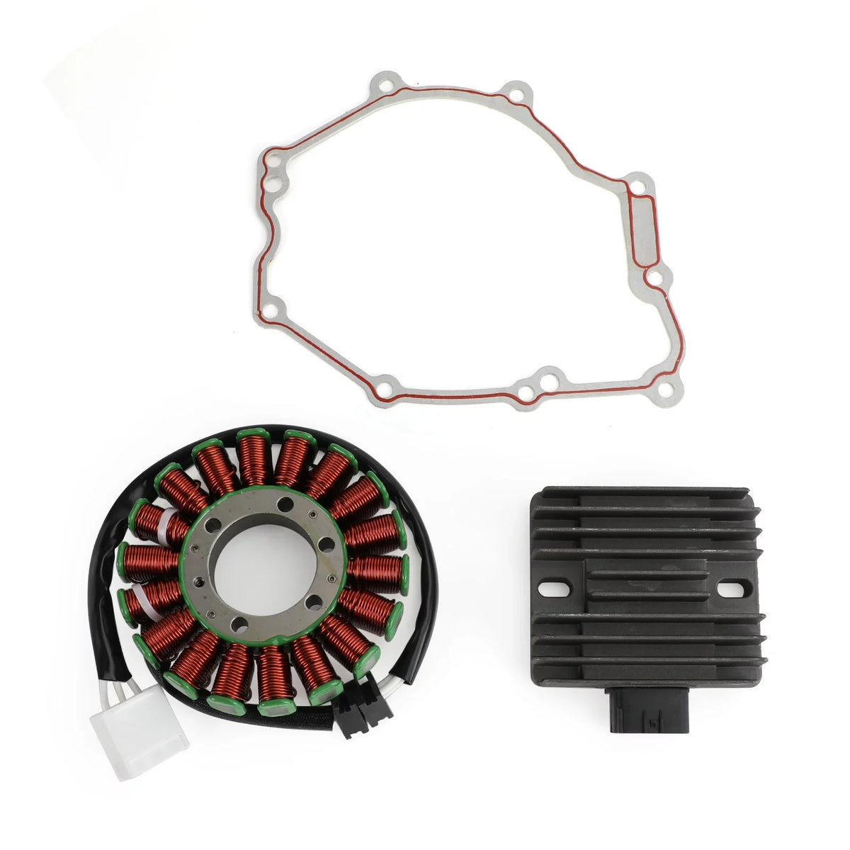 For 2006-2016 YZF-R6 Yamaha Magneto Stator+Voltage R6 YZF Rectifier+Gasket Coil