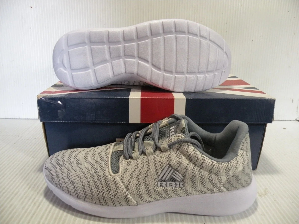 10 SIZE RUNNING SPORTS SNEAKER NEW TRAINERS RAYNA-ZK RBX SHOES WOMEN GREY/BEIGE