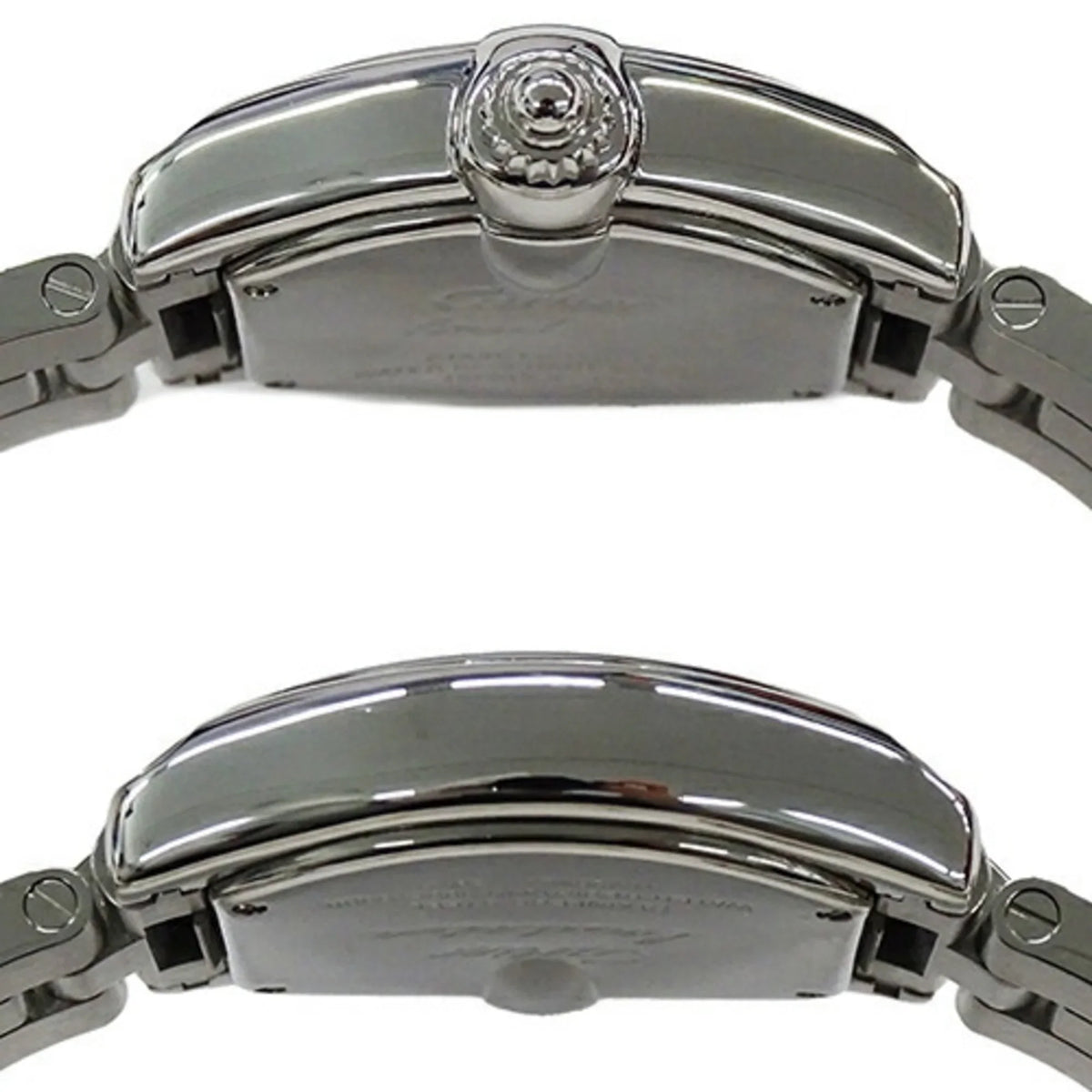 W62016V3 Polished Pre-Owned Roadster Cartier SM SS Silver Stainless Steel Date Watch Quartz Ladies (Fair)
