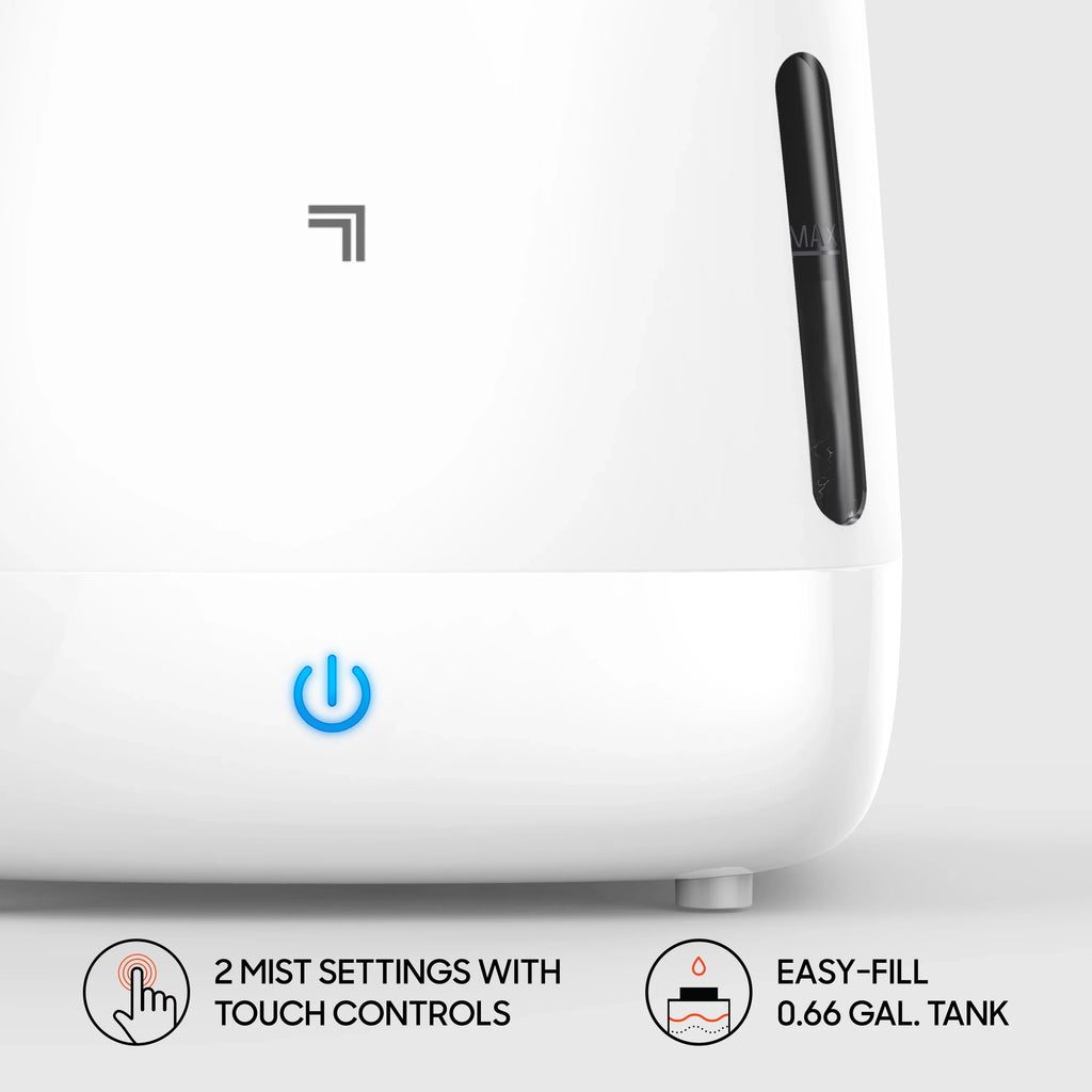 Image Ultrasonic Mist 4 Sharper White Humidifier, (New)