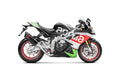 '- Fiber S-A10E8-RC Exhaust Line System Akrapovic Muffler Full Evolution Carbon