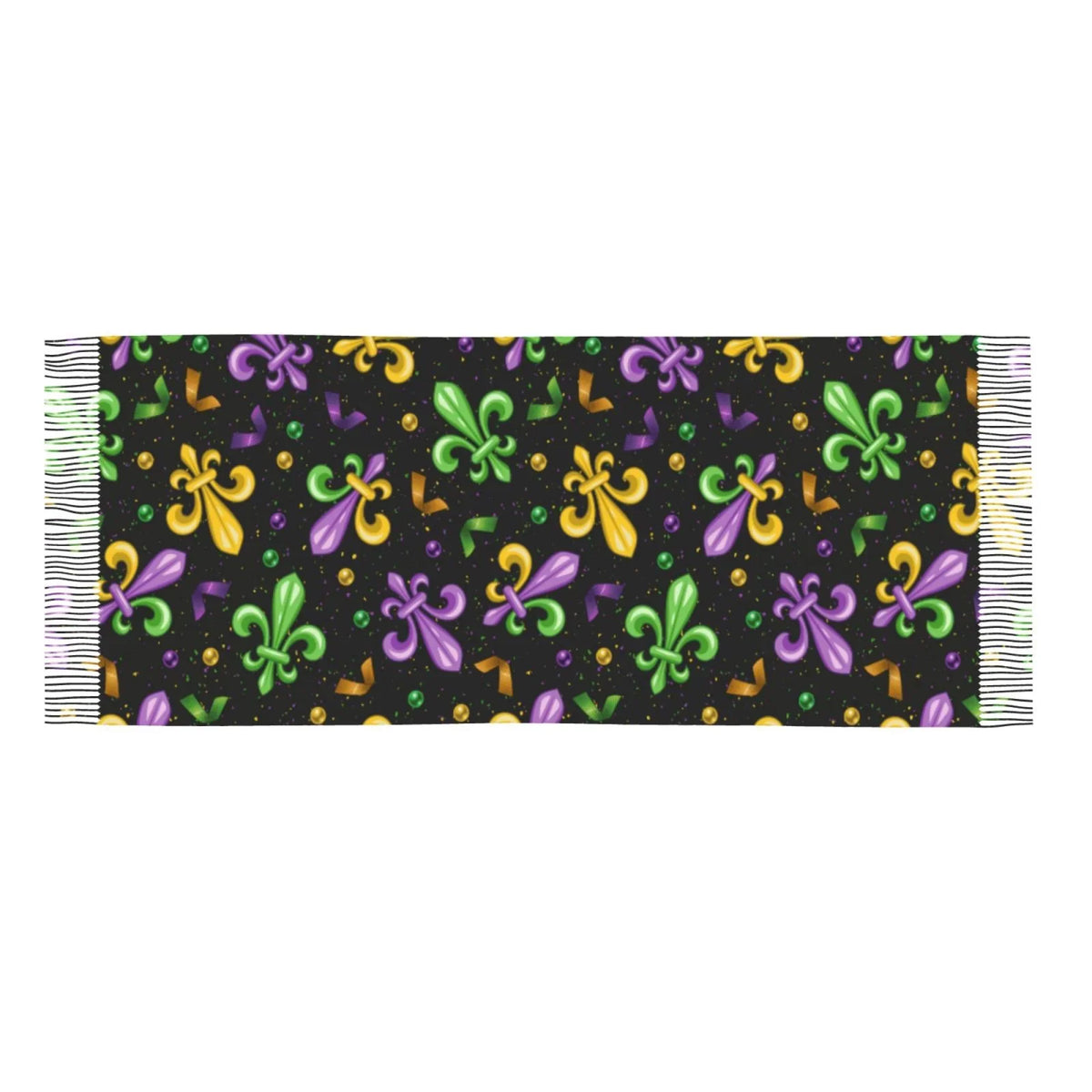 Women Gras Cashmere Art Print Shawl Elegant Feel Warm Mardi Carnival4 Soft Large Winter Bingfone Scarves For Scarf Gifts- Wrap
