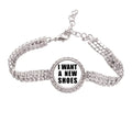 Bracelet I Anklet Want Fashion New Tennis Deco Shoes Chain Jewelry A Diamond Art