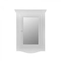 Storage Mount Cabinet Cabinet Medicine Wooden Corner Bathroom Bethpage w/ Hardwood 27" Supply White Screws 20" Renovators x Storage Double w/Mirror Shelf Wall