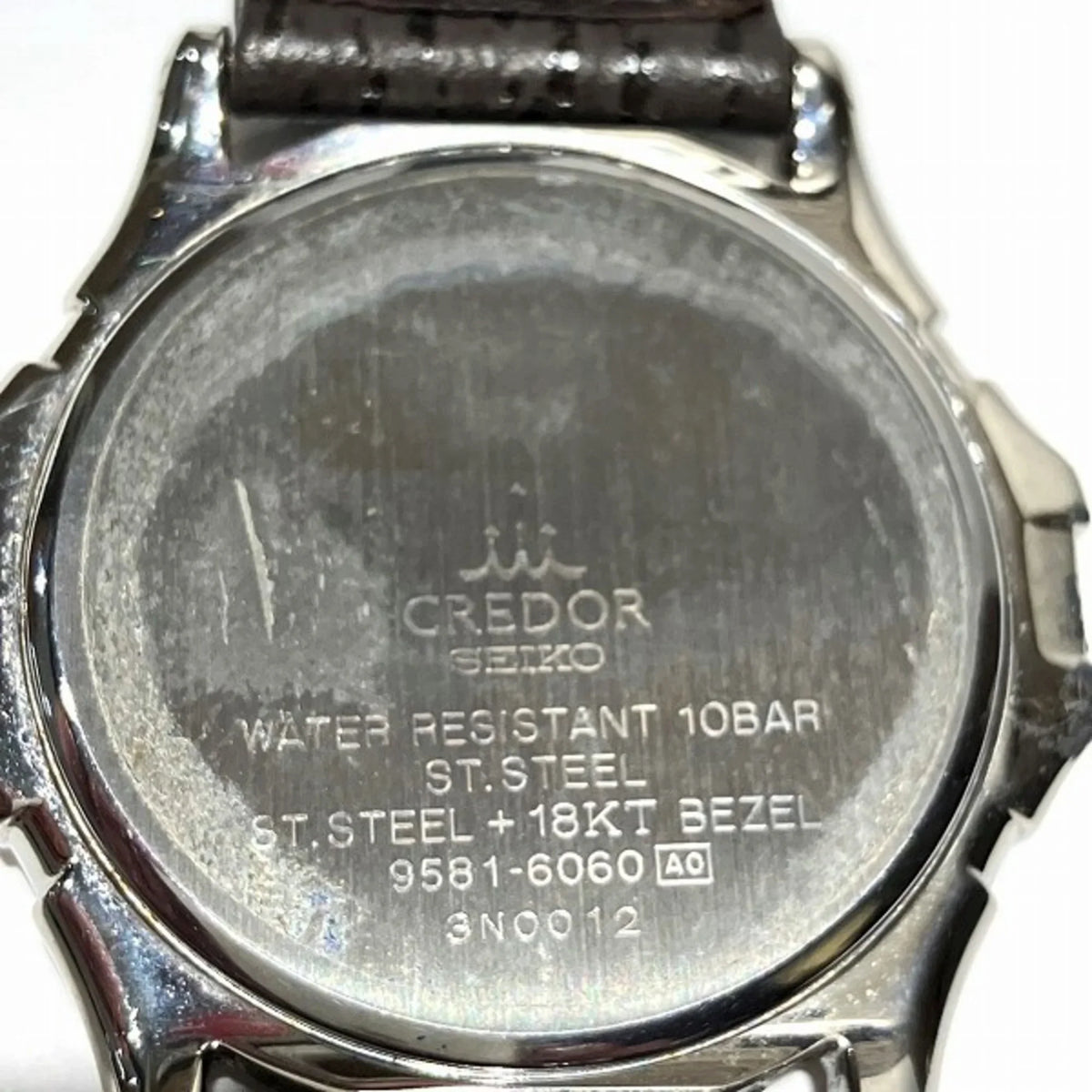 Men's Quartz Credor Pacificique Seiko Watch 9581-6060 Pre-Owned (Fair)
