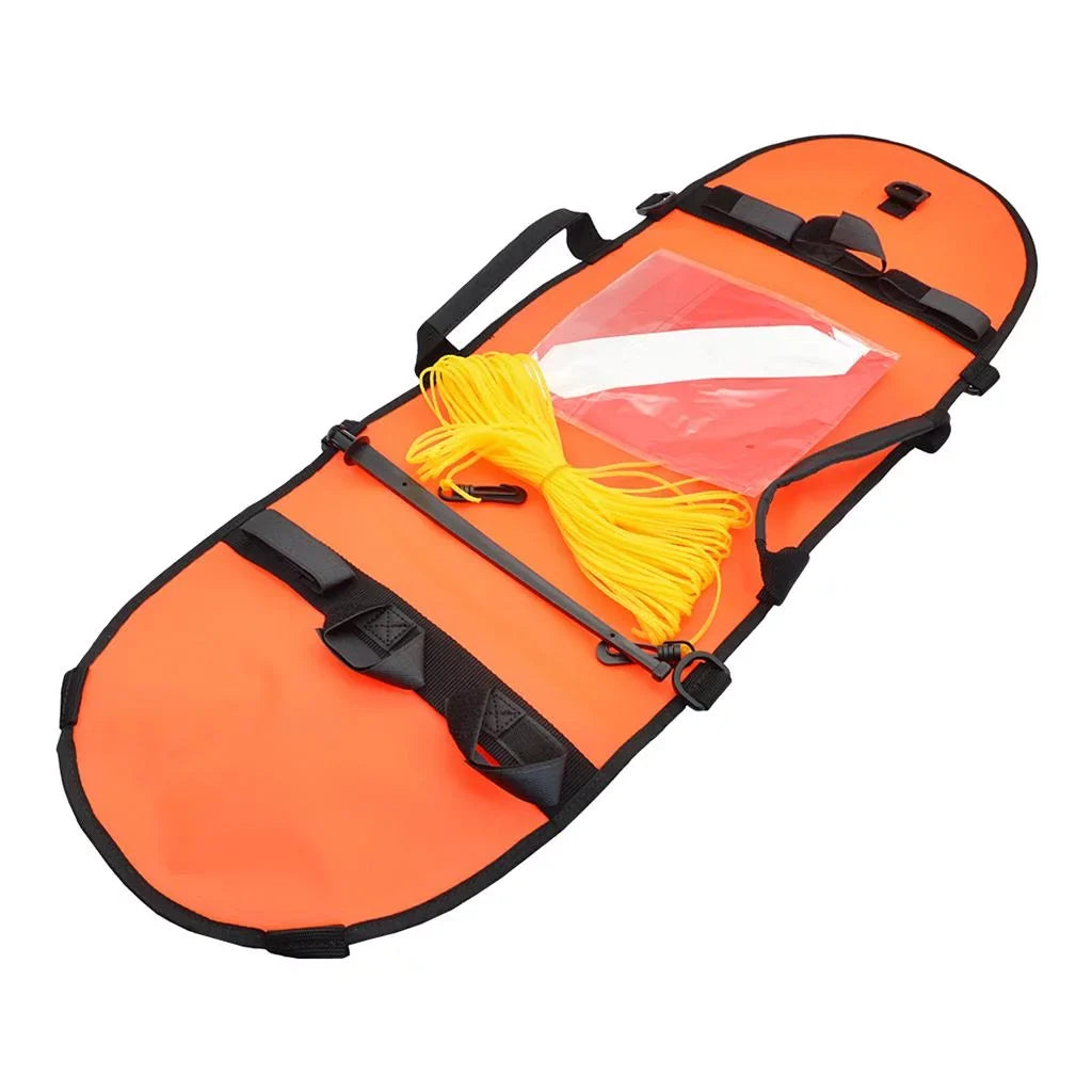 Safety , Visible D-, Spearfishing, 20m Diving with Inflator High Diver Scuba Float Freediving Flag, Oral Buoy Snorkeling,