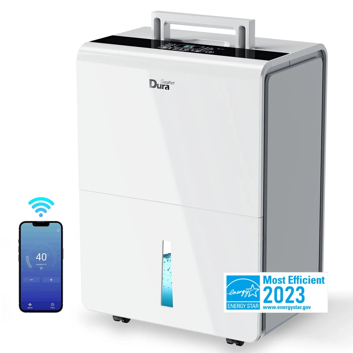 DOE to Dehumidifier Dehumidifiers 2012 (50 with 35 Basement,up for DuraComfort Pint 3000 Standard) Sq.ft WIFI Pint