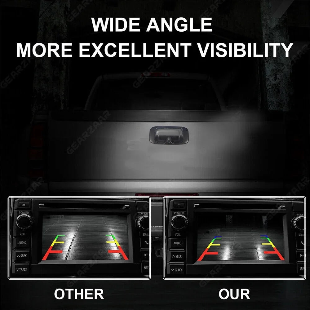 GMC Silverado Installation Black Camera Easy Plastic Chevy Sierra Images Rear View Backup -15130742 Crisp