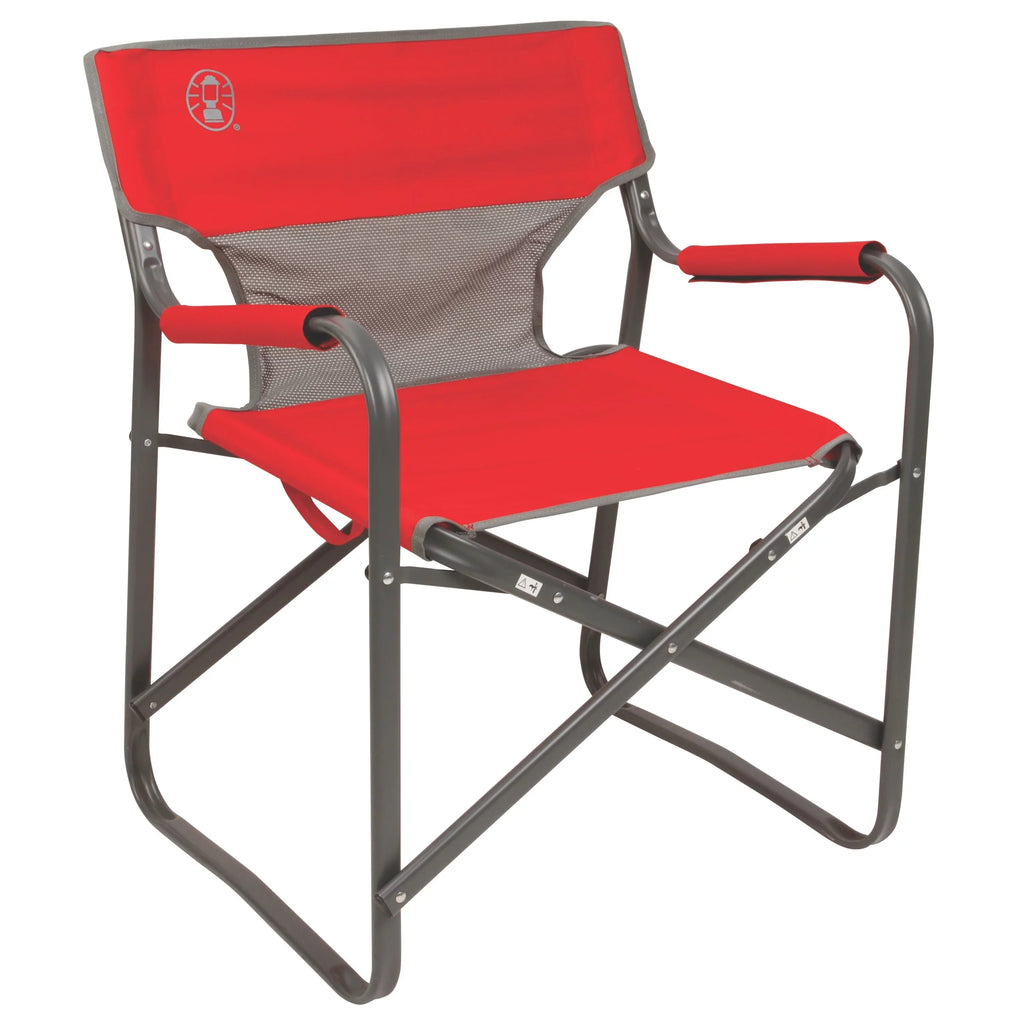 Breeze Adult Chair, Coleman Folding Deck Red Outpost
