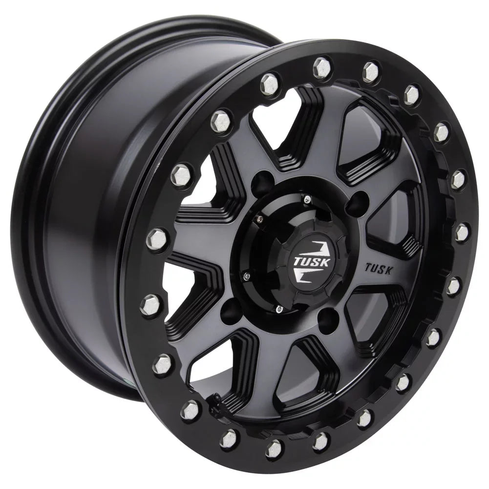 2022 Wheel 1000 For Gunmetal/Black 5.0 Uinta R-Spec 2 Wolverine RMAX Tusk YAMAHA 4/156 2.0 14x7 + Beadlock