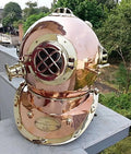 NauticalMart Copper Helmet Vintage Navy Divers Antique Gift Diving N US Brass