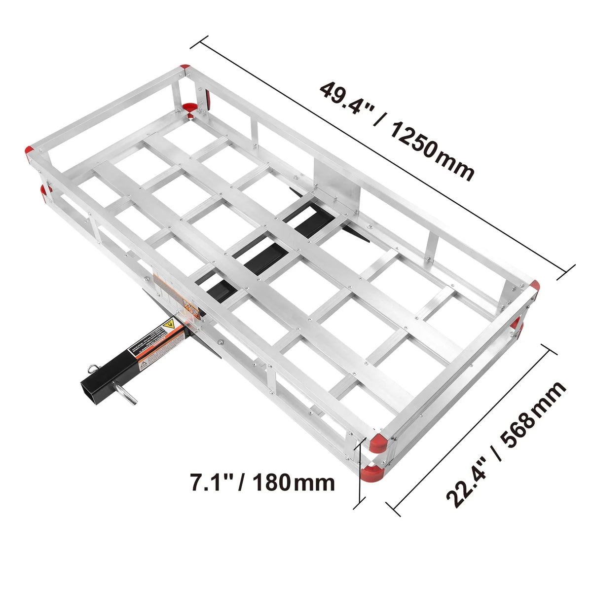 Cargo 500lb 6 20 Carrier Aluminum x 2" SKYSHALO in Mount Hitch For Receiver 47 x