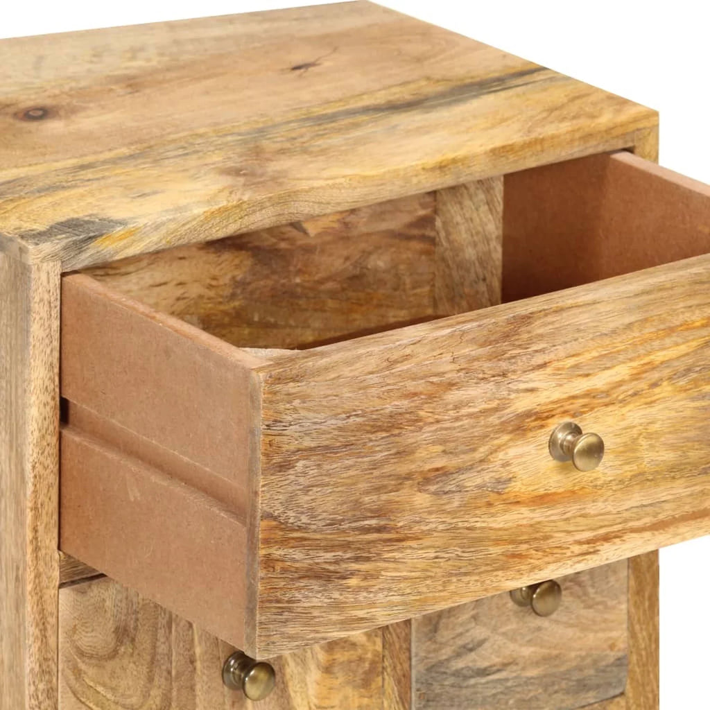 14.2"x11.8"x23.6" Cabinet Bedside Mango Dcenta Solid Wood