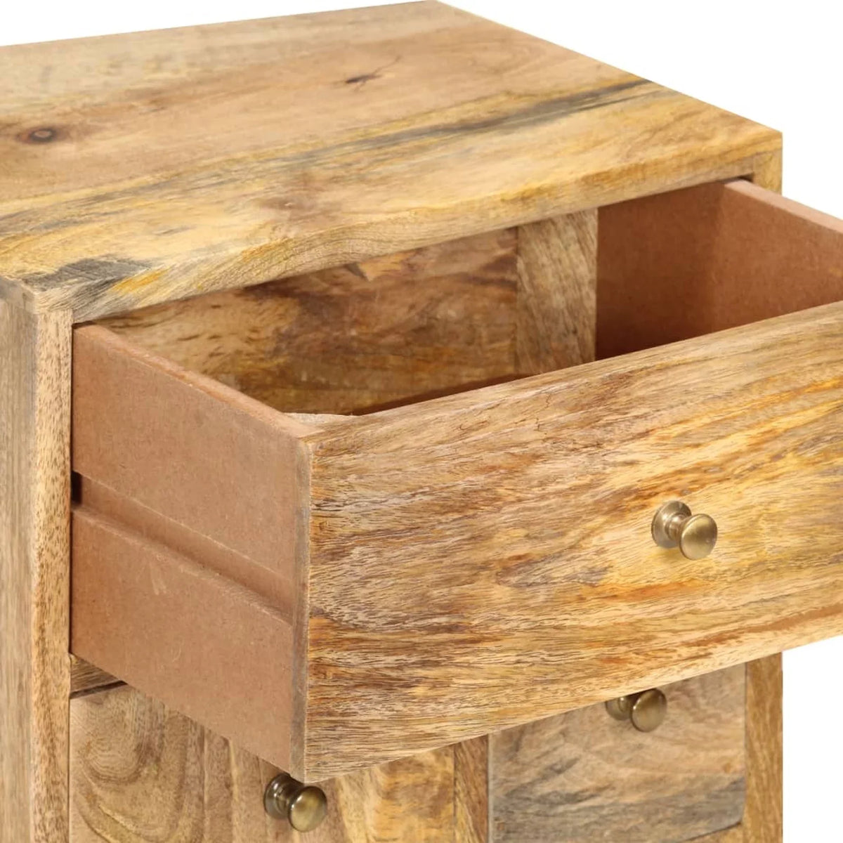 14.2"x11.8"x23.6" Cabinet Bedside Mango Dcenta Solid Wood