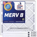 HVAC Pleated IN | 38x32.5x1a Air 32.5 Filter A/C .75" 4-PACK | Furnace | 8 MERV x x Filter MADE King Actual Filters 38 USA Size: |