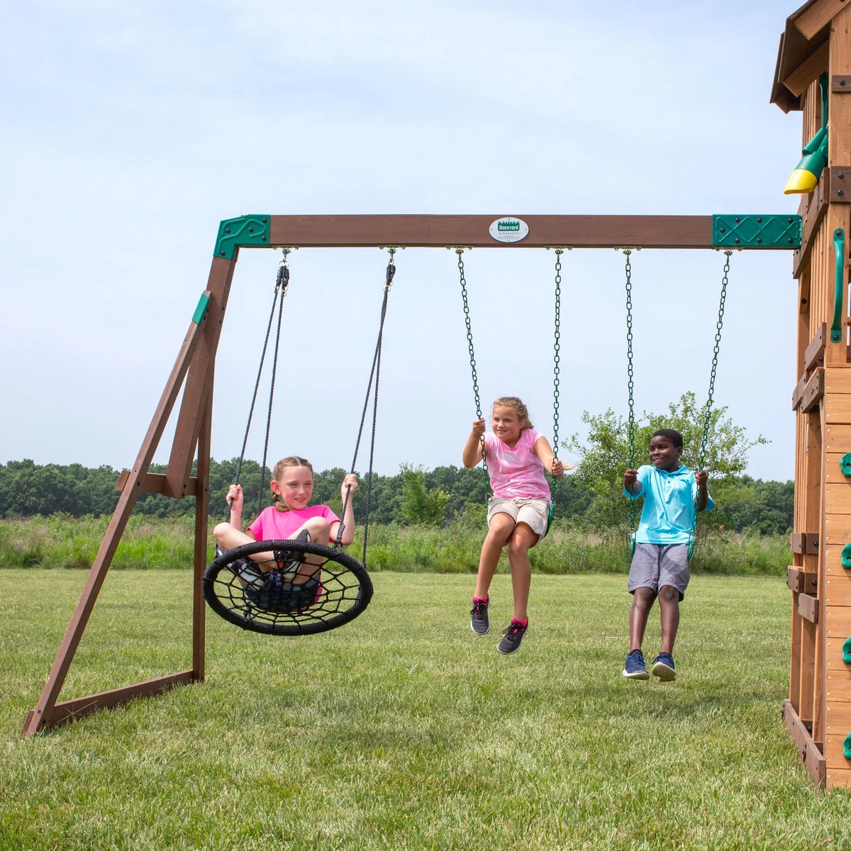 Discovery Swing Set Highlander Backyard
