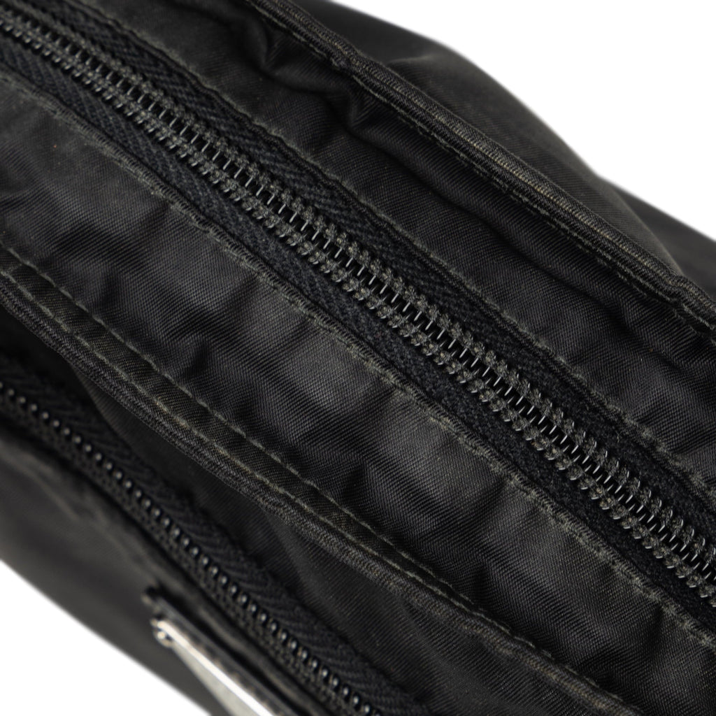 Fabric Bag Crossbody Tessuto Black Unisex Authenticated Pre-Owned Prada Crossbody Nylon (Good)