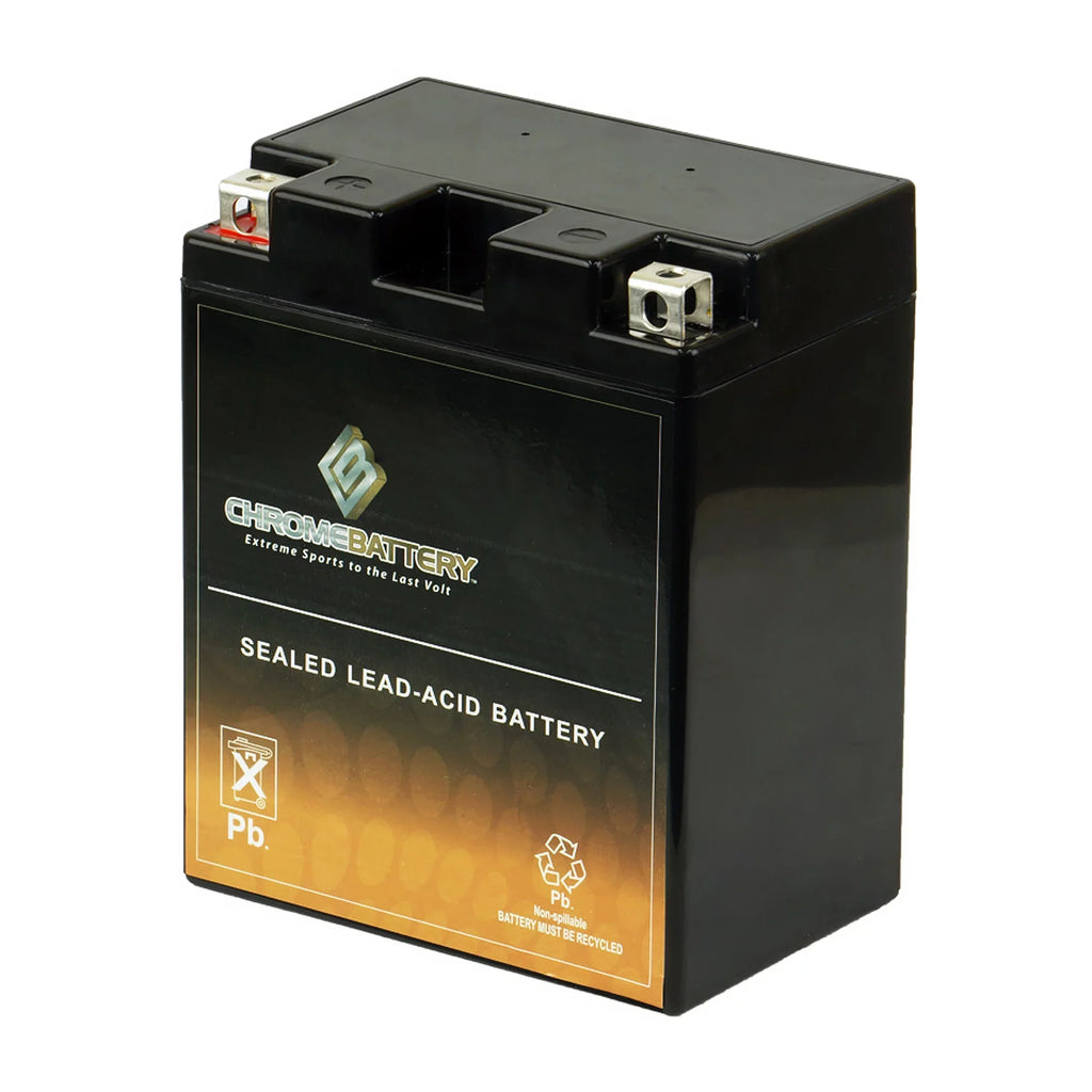 210 Volt,12 Ah, (14AH-BS Battery CCA) Battery 12 Prairie Chrome for 360cc Atv 2009 YTX14AH-BS Kawasaki Kvf360