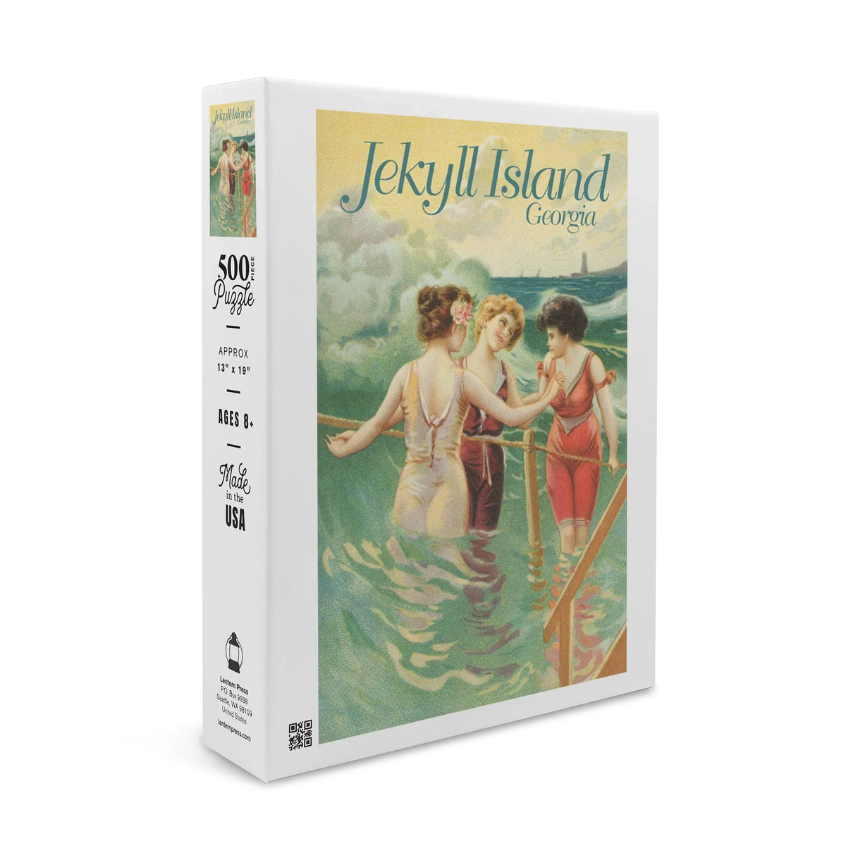 on Vintage (19x27 Piece in Georgia, Family, inches, Jekyll Made for Premium Women in Puzzle Jigsaw Island, USA) Adults and Poster Wading Beach, 500