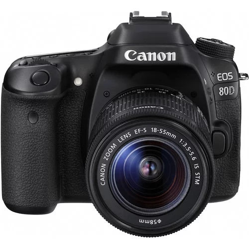 Expo Lens DSLR 18-55mm EOS + 64GB Canon Kit Camera 80D with Essentials