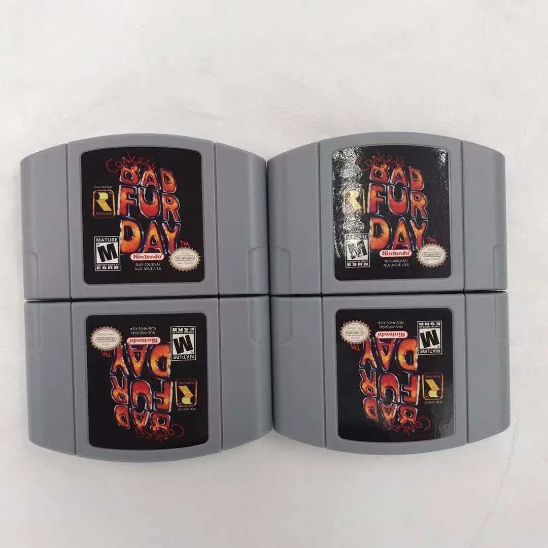 Conkers fd- bad day card fur nintendo game video n64