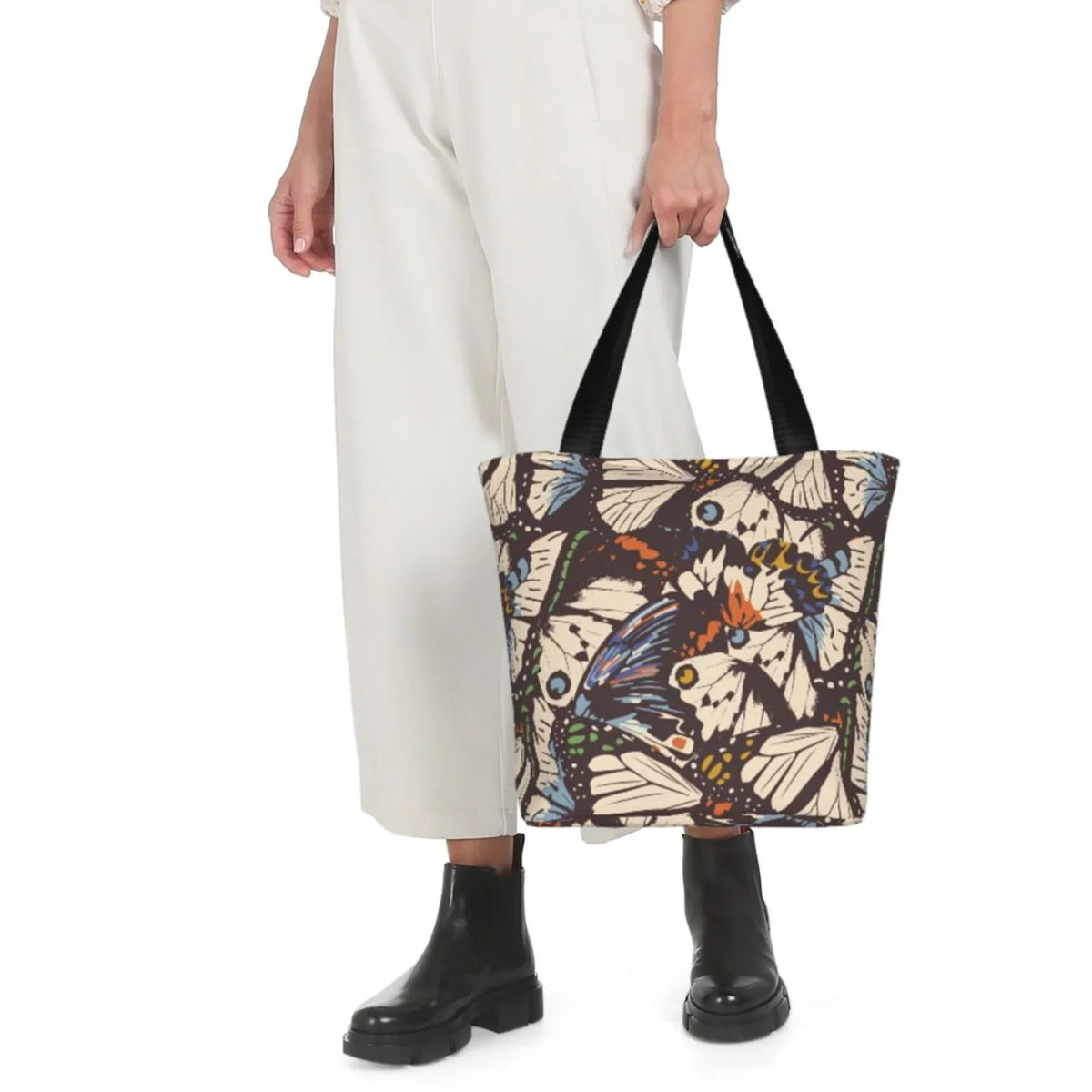 Butterflies Capacity Handbags Women'S Bag,Shoulder Tote Lukts Large Shopping Vector Hobos Bag Bag