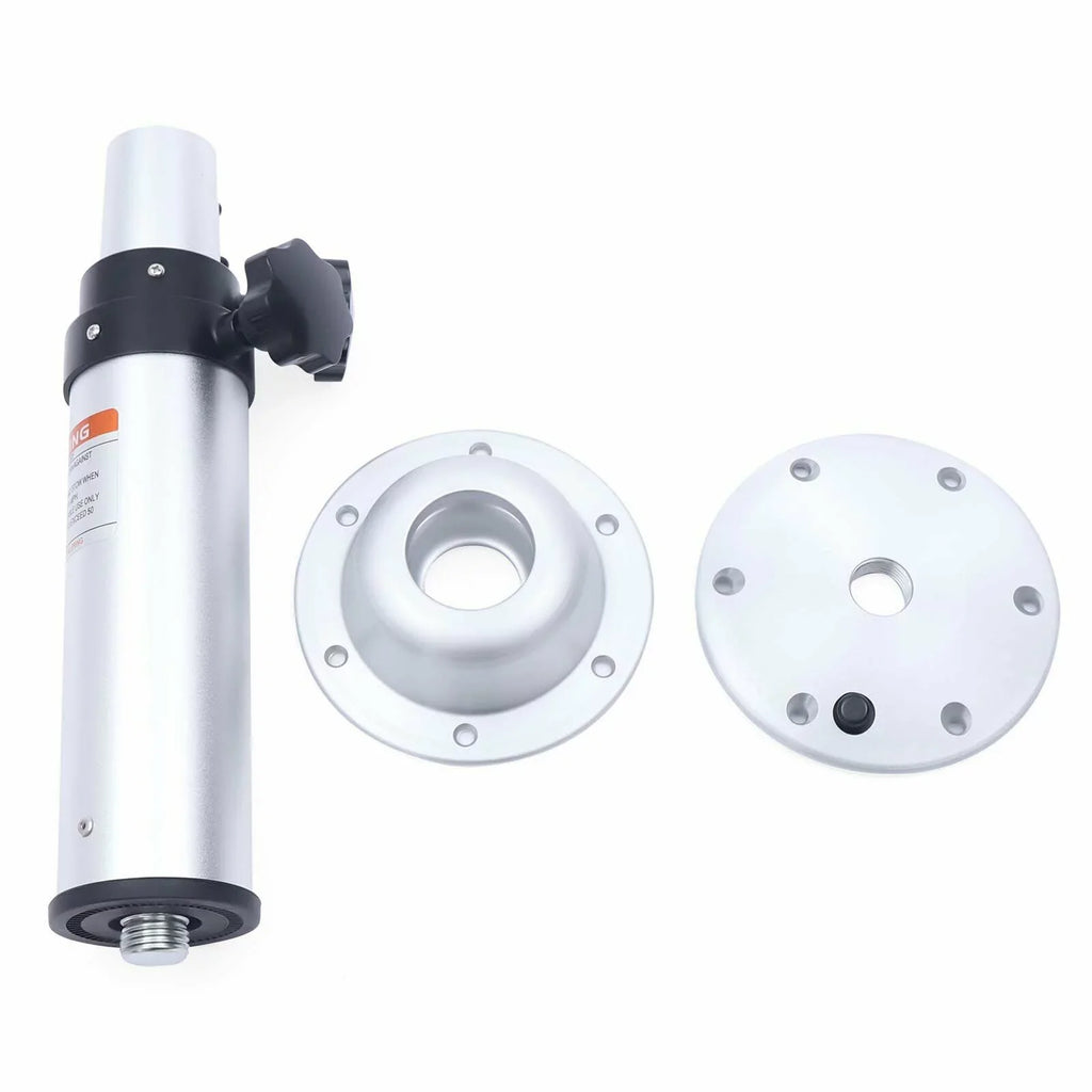 Removable Frame Mount Camper RV Pedestal Marine Base Miumaeov Alloy Aluminum Thickened Table Boat Caravan Stand for Motorhome 16.9"-29.1"Adjustable Table Leg