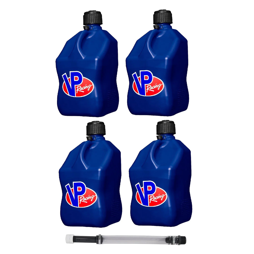 w/Cap 5.5 Blue w/ Gal Fuel VP Hose Container Racing Kit Fuels (4-Pack) Motorsport
