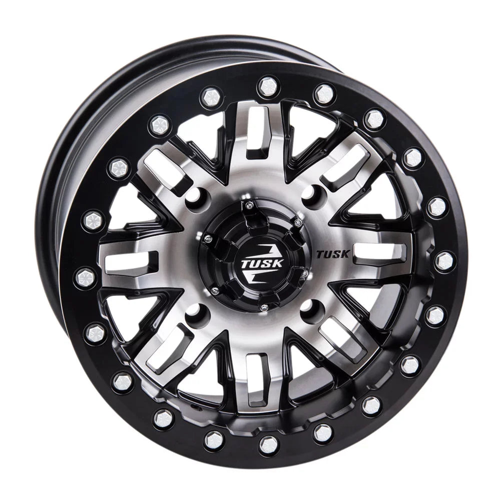 2022 Beadlock Sport Teton 3.0 + For 2 1000 RMAX YAMAHA 14x7 Wheel 4/156 Tusk Machined/Black Wolverine 4.0