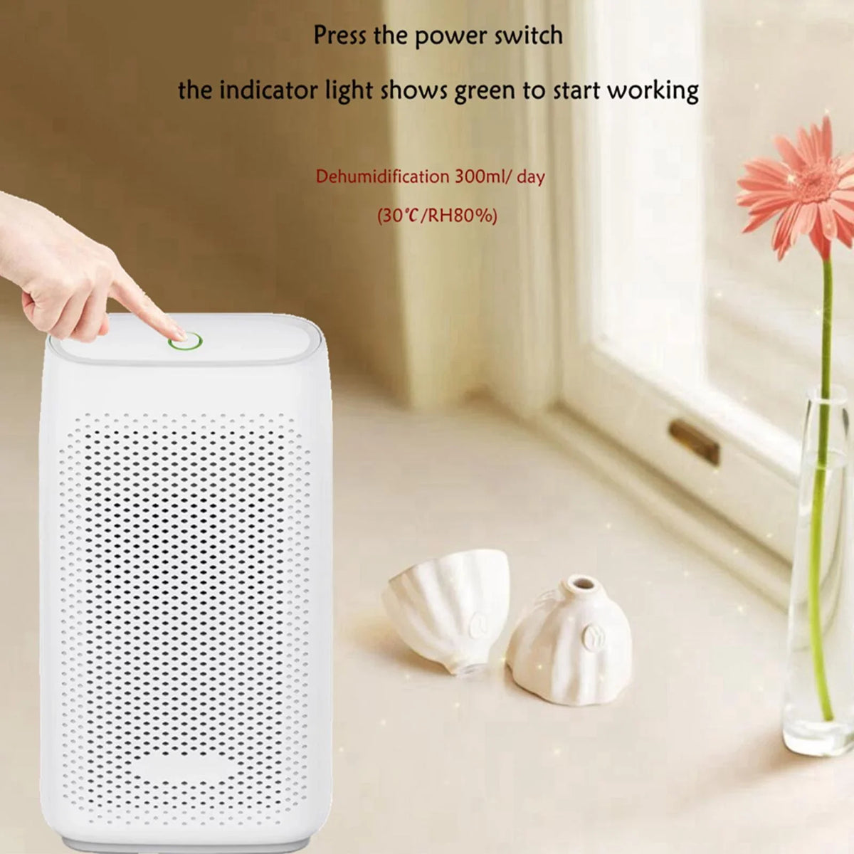 Efficient Small With Moisture Semiconductor For 700ml Energy Technology Dehumidifier Damp , Air, Closet For Wardrobe Basement Quiet USB