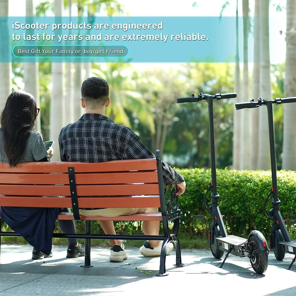 Double Commuting Max 500 Battery Speed Solid Portable Scooter, Braking Motor Tires, Adults,10 and Electric W System Miles 18-25 for km, Foldable iScooter 30 Max Long-Range In with