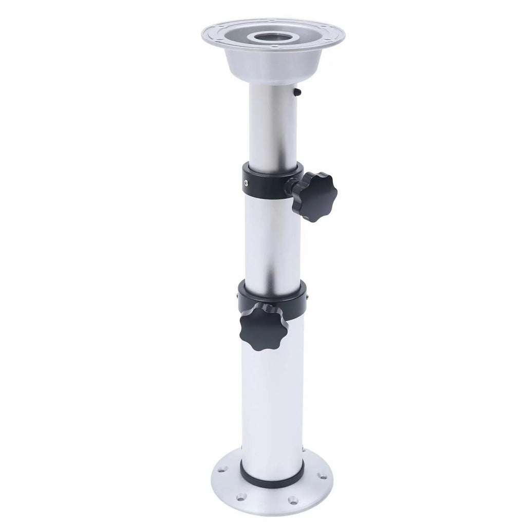 Removable Frame Mount Camper RV Pedestal Marine Base Miumaeov Alloy Aluminum Thickened Table Boat Caravan Stand for Motorhome 16.9"-29.1"Adjustable Table Leg