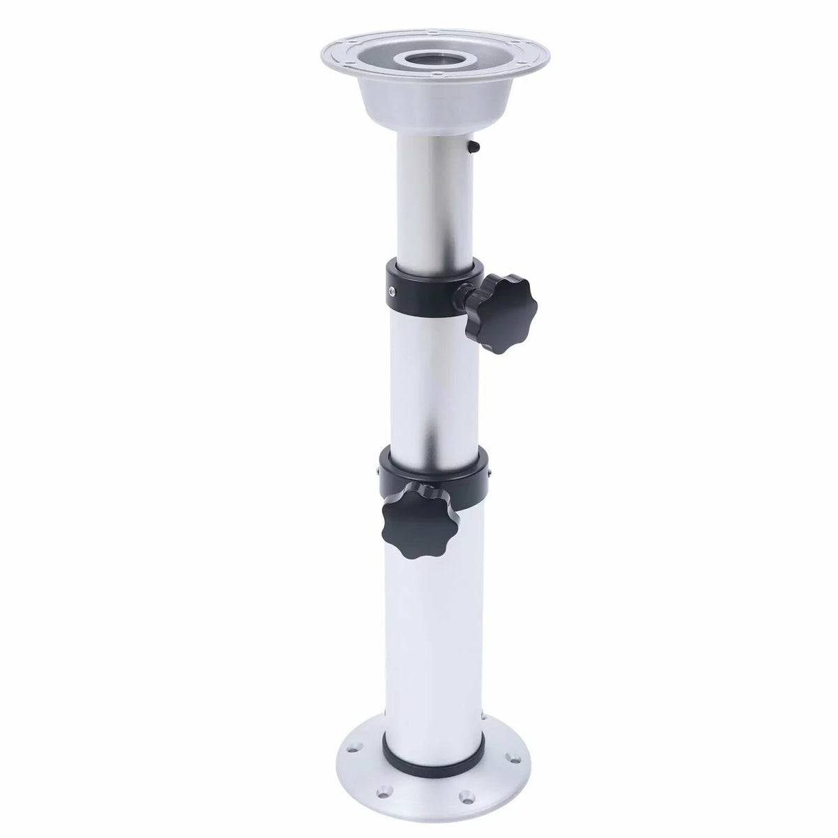 Removable Frame Mount Camper RV Pedestal Marine Base Miumaeov Alloy Aluminum Thickened Table Boat Caravan Stand for Motorhome 16.9"-29.1"Adjustable Table Leg