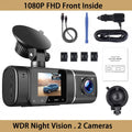 Car Dash Night Cam Vision 1080P IR Inside, TOGUARD Black and 720P FHD HD Camera Front