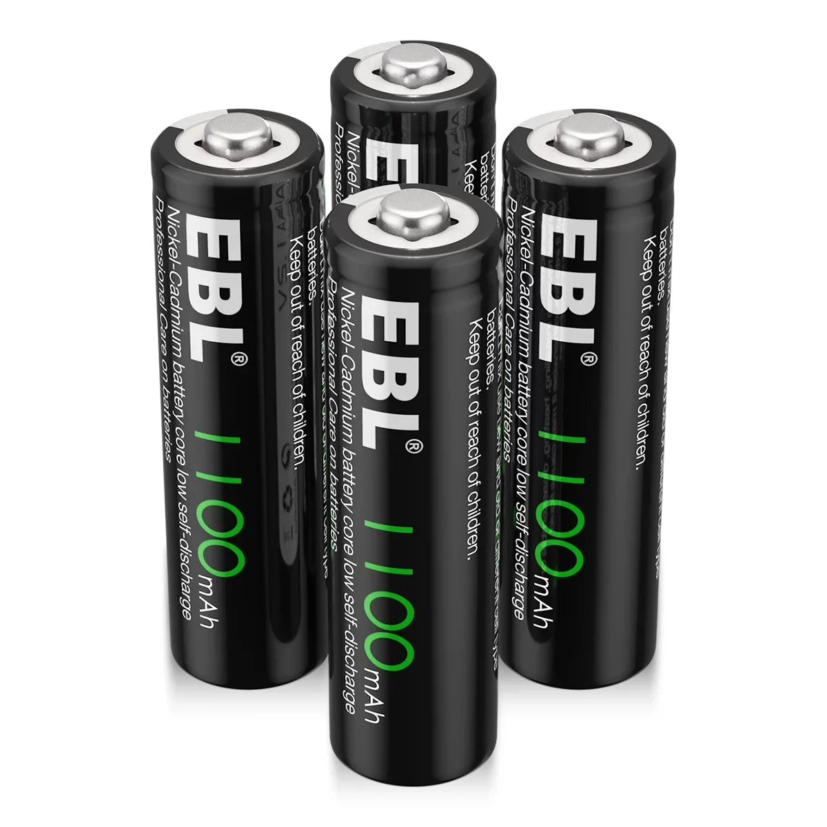 Double Long-Lasting Batteries 1.2 Batteries a AA (20 Volts Rechargeable Pack), EBL