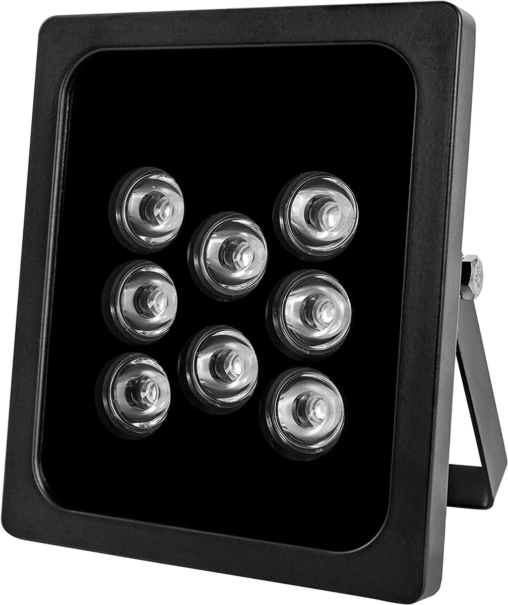 Security for PCS CCTV Light Wide IR 3 Illuminator IR IP Infrared Camera 8-LEDs IR Degree 90 Cameras, for Outdoor Light Waterproof Angle