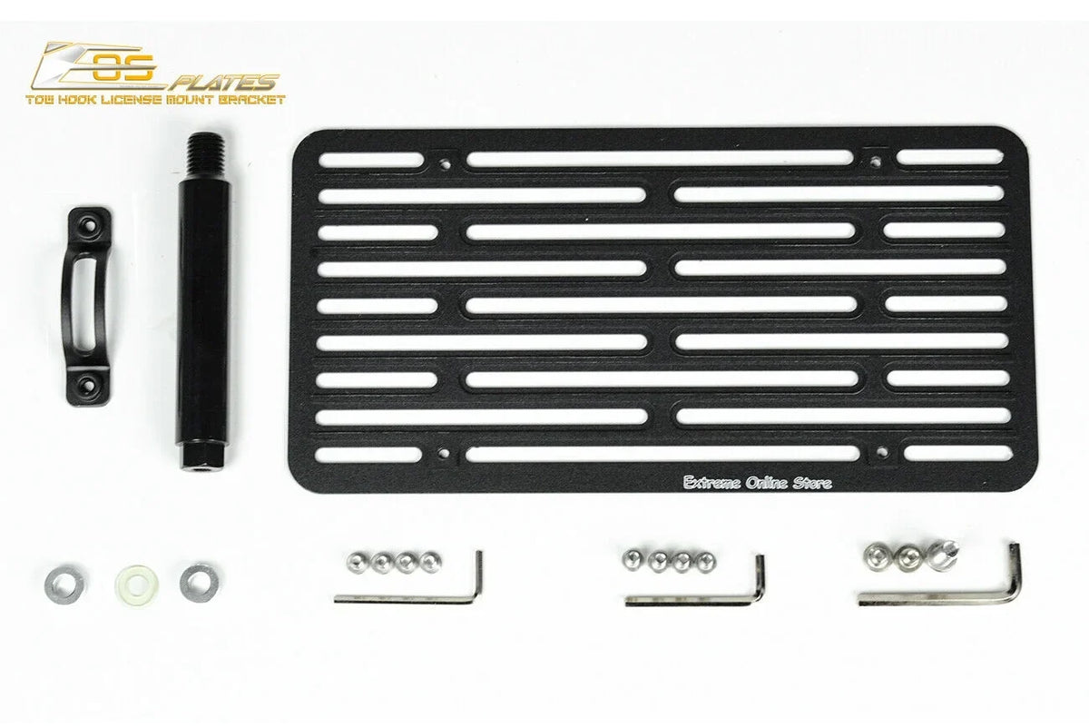 Replacement EOS Relocator Plate Front Plate Online for 2014-Present Version Mini | License Extreme 2 Cooper Bumper Tow Store Mount Tow-119-V2 Hook Bracket
