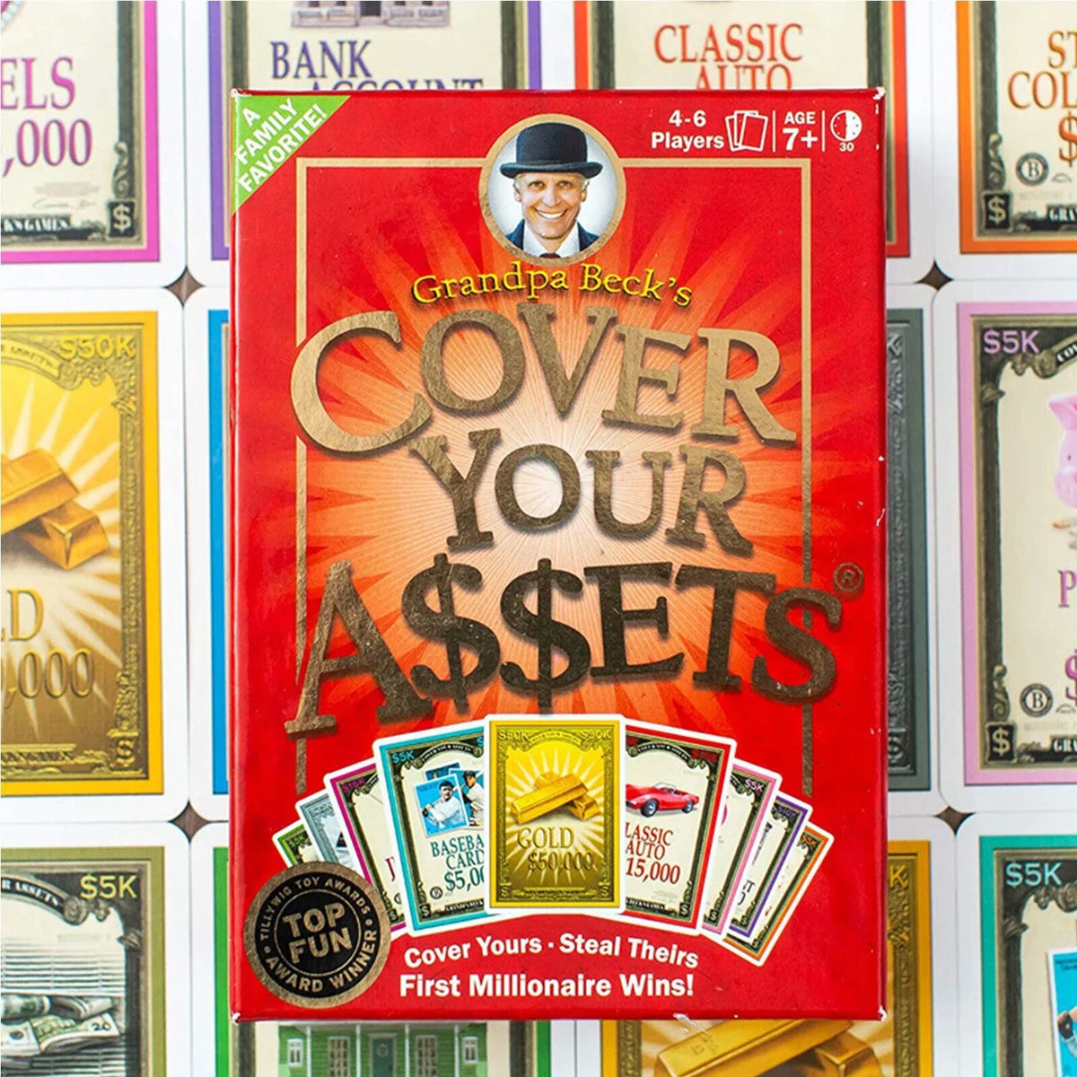 Family-Friendly Assets Collecting Toy Set Fun Card Grandpa Cover Your Becks Game