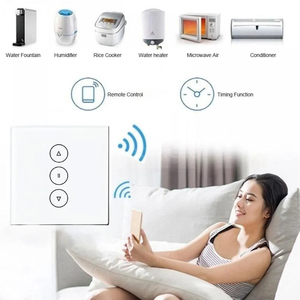 Roller Life App Switch Remote Blinds Assistant Curtain controller Smart WiFi/Zigbee Tuya Google Motor with Alexa Control AUBESS