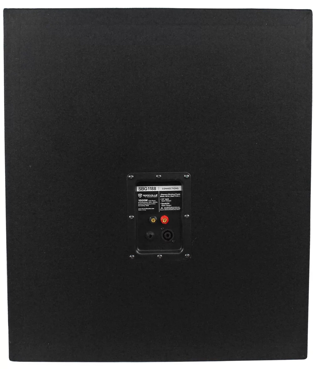 18" Amplifier+Cable Subwoofer Pro SBG1188 DJ PA 2-Channel Sub+5000w Rockville