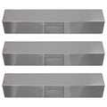 for Bar, Replacement Burner Flavorizer Charmglow Tent - Cover Plate Vaporizer Guard, Parts Tamer, Bar, Grill Compatible BBQ Flame 15" Steel 3-Pack Heat Deflector, Barbeque Shield 810-8410-S Stainless